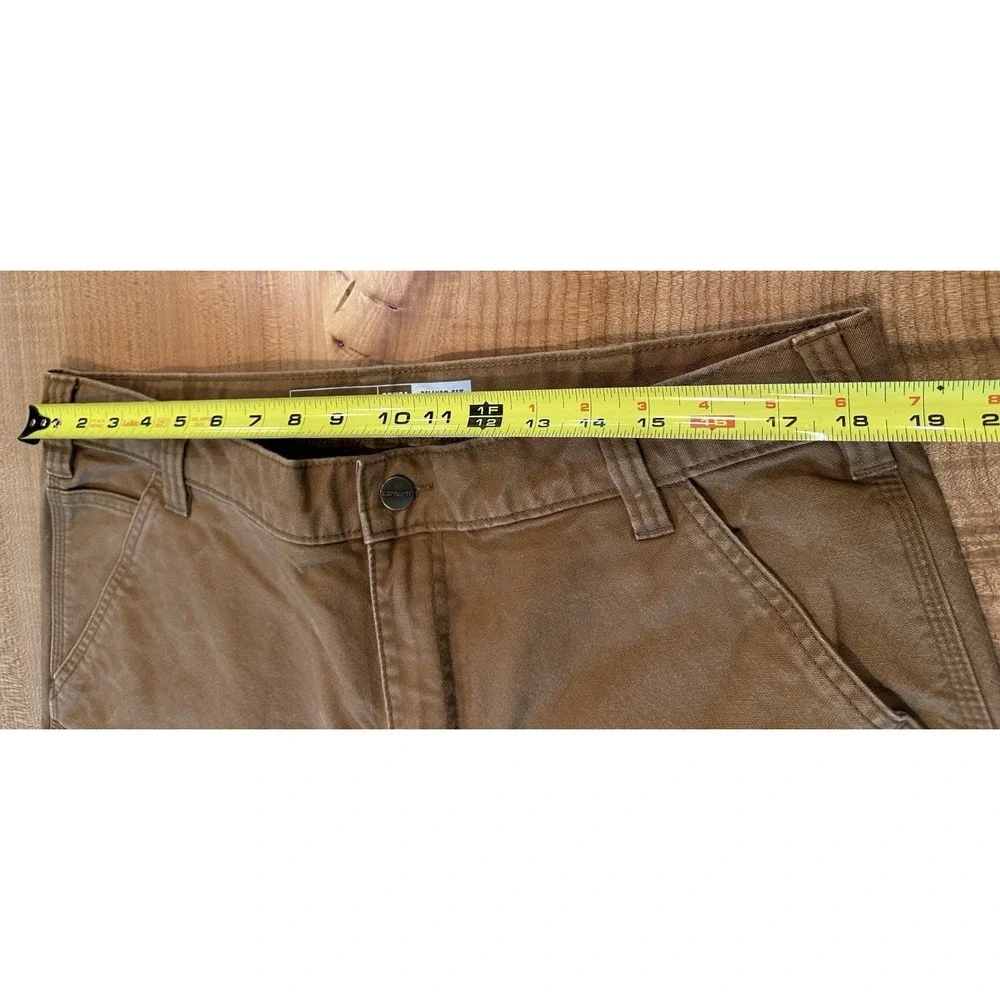 Carhartt Rugged Flex Duck Utility Work Pants Brown Relaxed Fit Size 38x34